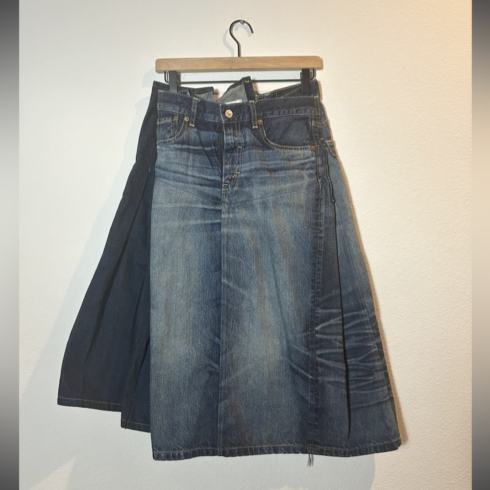 Junya Watanabe Reconstructed Levi’s Jeans Denim Skirt